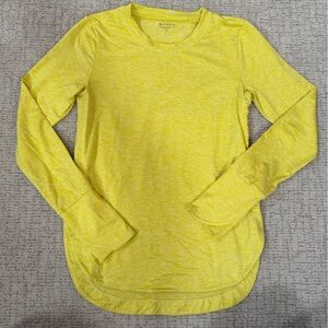 Athleta Marled Yellow Tee